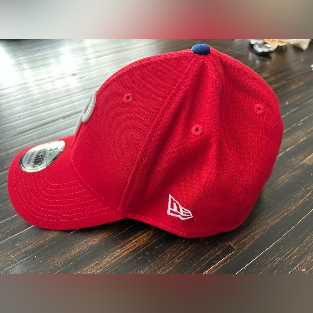 Phillies New Era Red Cap with White Lettering - Picture 2 of 6